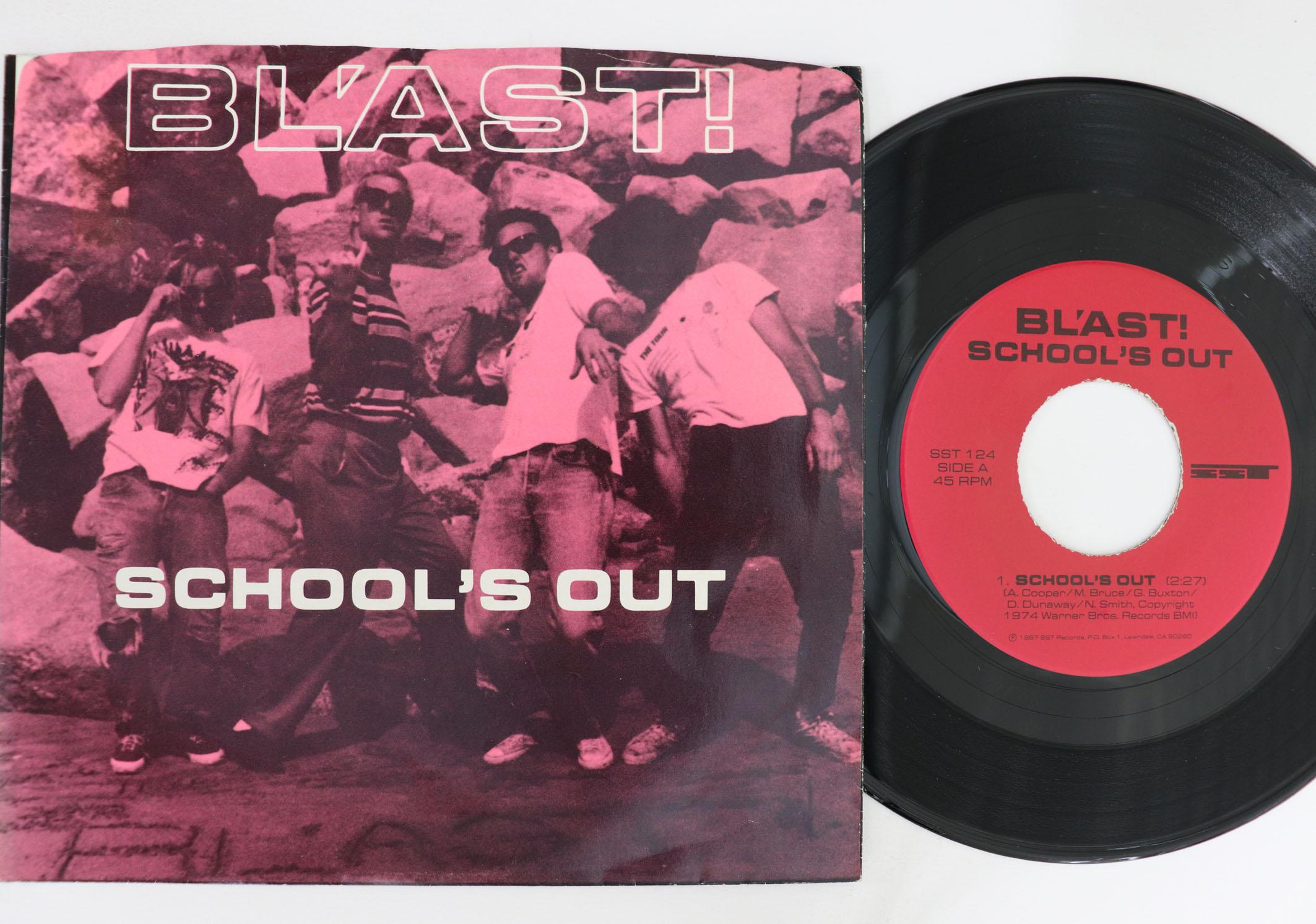 

7inch Record BLAST Schools Out SST124 SST 1987 US Rock Used