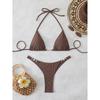 Biquíni Sexy 2026 Corrente Feminina Roupa de Banho Feminina Tanga Conjuntos de Micro Biquínis Peça Dupla Traje de Banho Nadar para Roupa de Praia