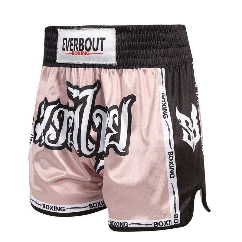 Mens Quick-Dry Muay Thai Shorts Breathable Martial Arts Training Pants Boxing Kickboxing Gym Workout