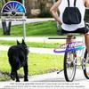 Dog Bike Leash with Built-in Buffer Spring, 180° Rotating or Fixed | Quick Attach Mechanism | Thickened Steel Wire Rope | 550-lbs Pull Strength,