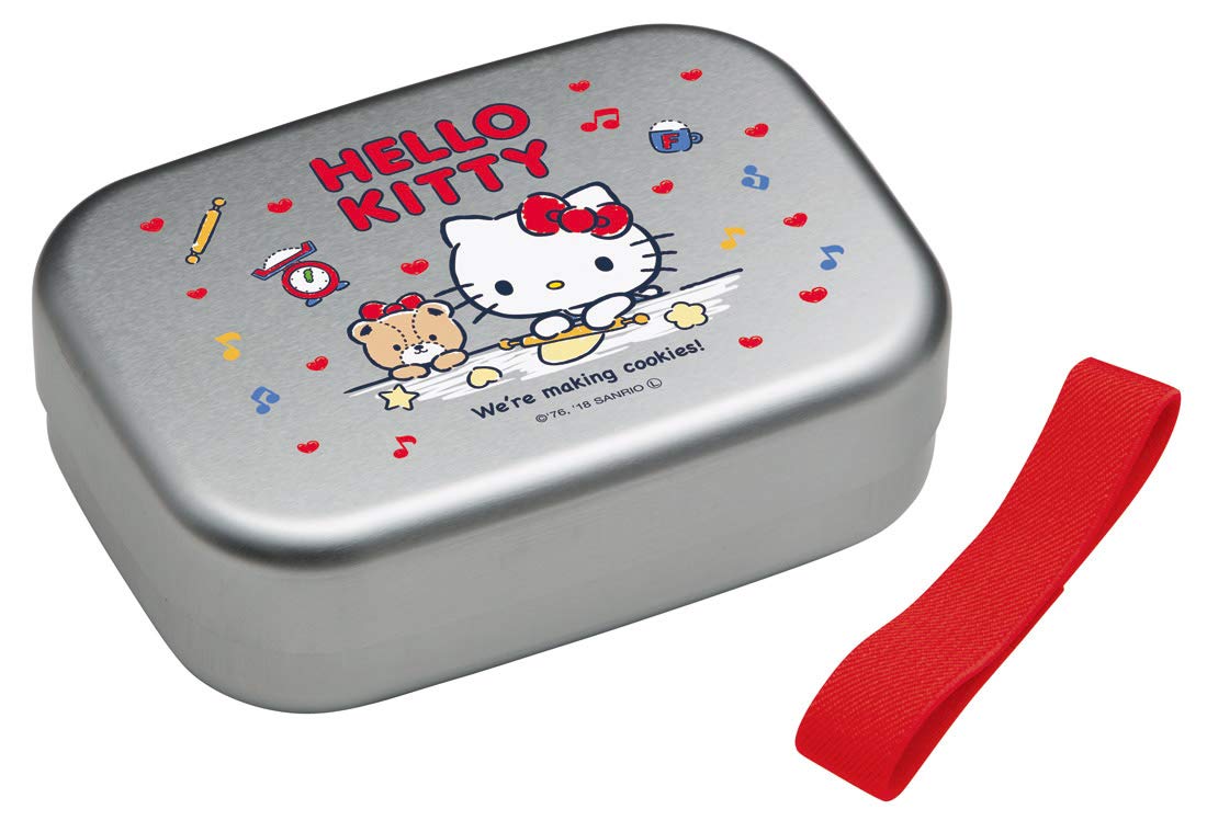 

Skater Bento Box Aluminum Hello Kitty Sanrio Made in Japan ALB5NV Children s