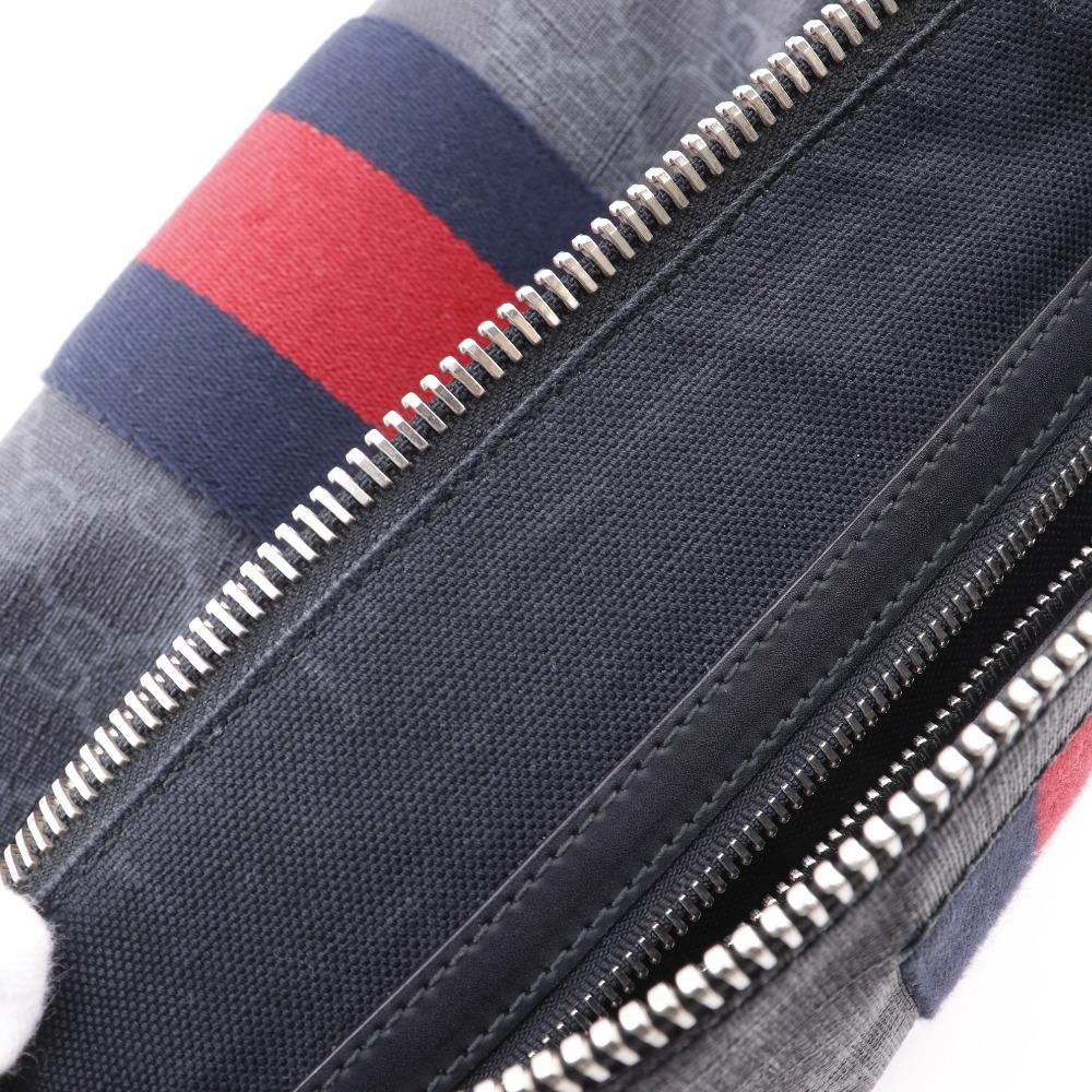 GUCCI Messenger bag Shoulder Bag 474139 black GG Supreme Canvas unisex Used