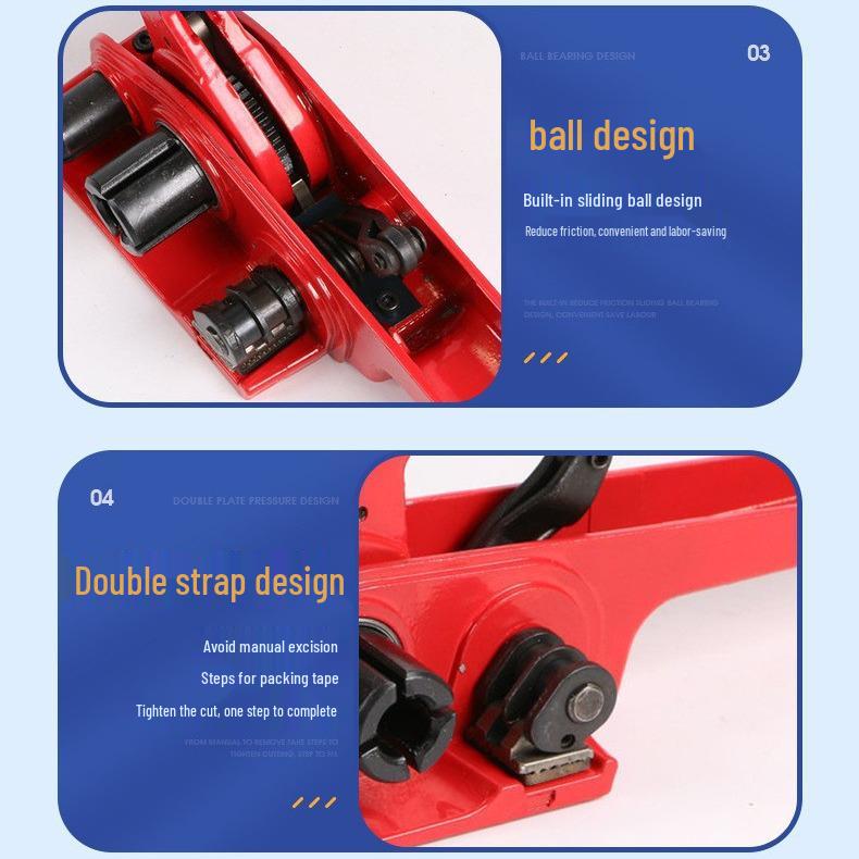 Manuelles PET/Kunststoffband-Spann- und Bündelgerät