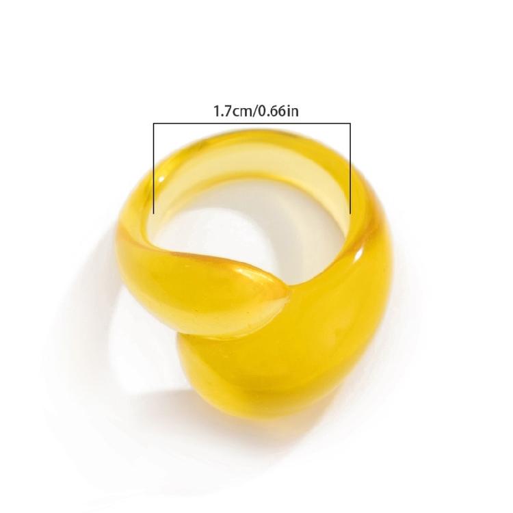 Fashion Statement Ring Irregular Geometric Colorful Double Droplet Ring Trendy Women's Accessories for Daily Wear