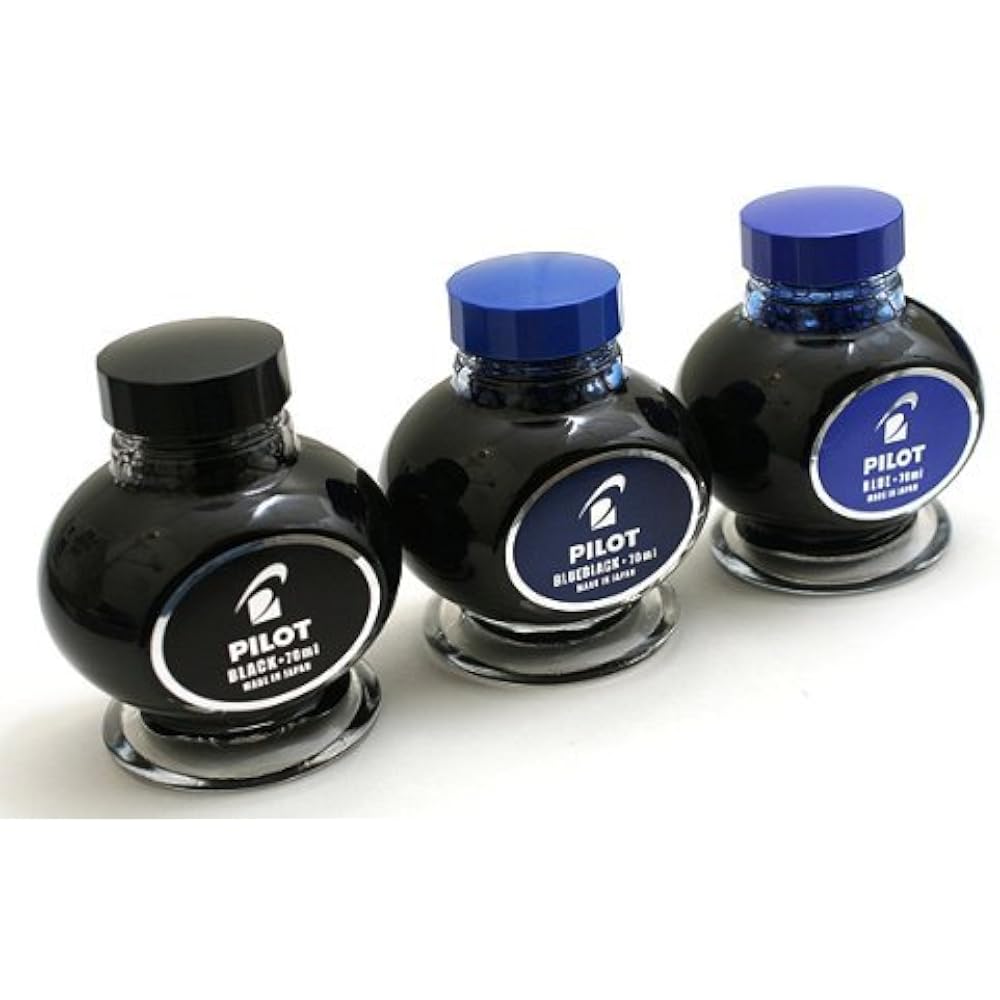 PILOT Ink General Writing Ink (Suitable for Plunger Suction Fountain Pens) Black INK70B Pilot