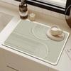 Solid Color Simple Placemat Kitchen Diatomite Dish Drainer Super Absorbent Coffee Rug Drain Pad Non-slip Bath Drying Dishes Mat