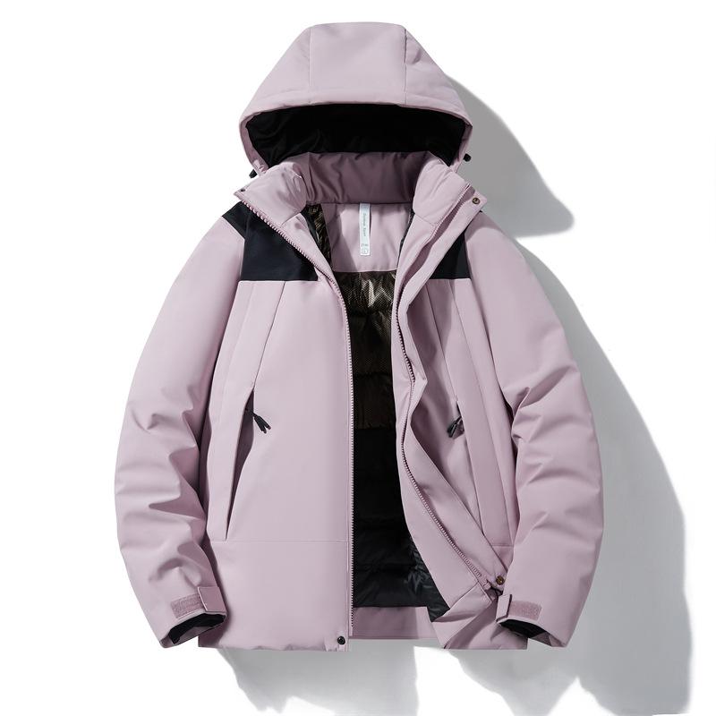 New Jacket Women's Winter Thickened Cotton-padded Jacket Men's Outdoor Waterproof Breathable Mountaineering Suit