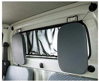 BONFORM Car Curtain, Light Truck Curtain, for Light Trucks and Accessories, 88x27cm, Black, 6667-01BK