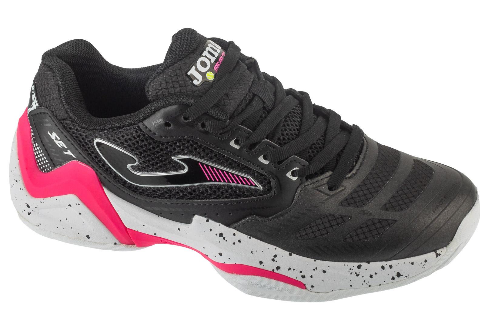 Joma Set Lady 25 TSELW, Damen schwarze Tennisschuhe 40 schwarz