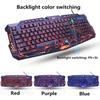 Colorful Breathing Waterproof Gaming Keyboard USB Tri Color Backlit Gaming Keyboard