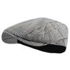 Men's Classic Herringbone Tweed Wool Blend Newsboy Ivy Hat