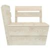 Garden Furniture Set - VIDAXL - Pallet 11 Pcs - Impregnated Spruce Wood - Modular Design - 6 People