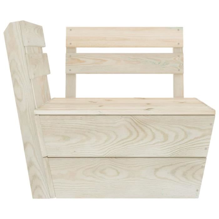 Garden Furniture Set - VIDAXL - Pallet 11 Pcs - Impregnated Spruce Wood - Modular Design - 6 People