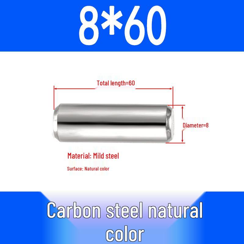 GB119 Iron Cylindrical Positioning Pin - Solid Pin Shaft M3M4M5M6M8M10M12