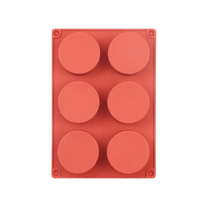 

6/12 отверстий силиконовые формы для печенья термостойкий цилиндр шоколадное покрытие форма для печенья для кексов кекс пудинг форма