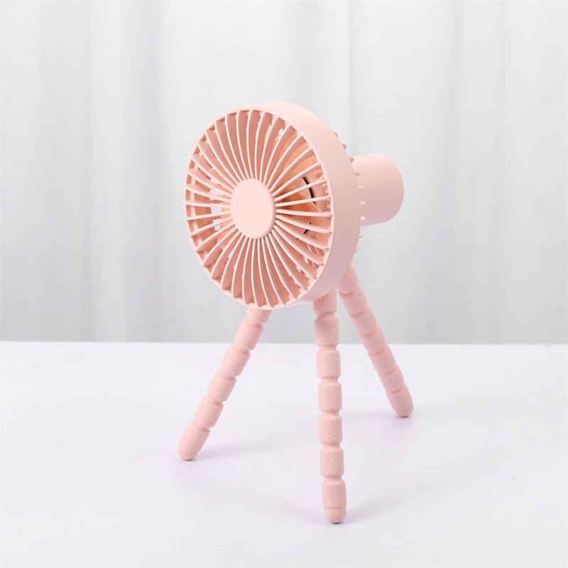Mini Handheld Stroller Fan With Flexible Tripod For Children Office Room Car Traveling Bbq Gym Fan