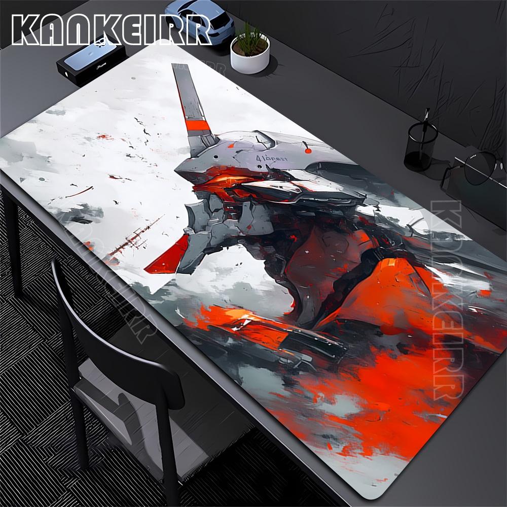 Mousepad XXL Large Evangelions Mouse Pads Pc Accessories Gaming Mouse Mat Office Computer Keyboard Desk Mat Anti-slip Big Carpet