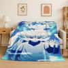 Anime Hunter × Hunter HxH Cartoon Flannel Blanket Soft Warm Throw Blanket for Bedroom Living Room Bed Travel Camping Picnic
