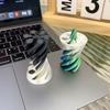3D Printed Spiral Cone Ornament Stress Reducing Through Pyramid Toy Pyramid Passthrough Sculpture Mini Vortex Thread Illusion