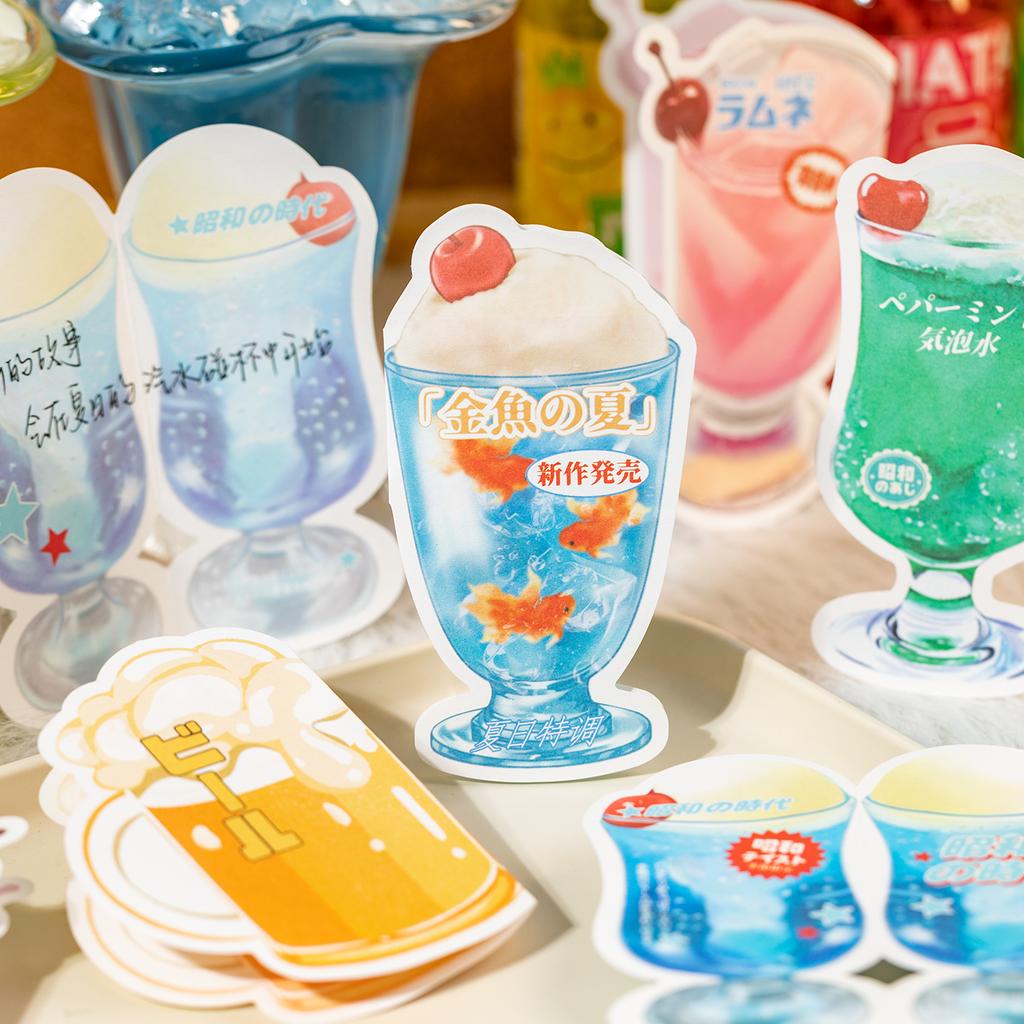 12Sheets For Scrapbooking DIY Sticky Note Collage Material Love Memo Hand Account Decoration For Office Stationery Box Desktop