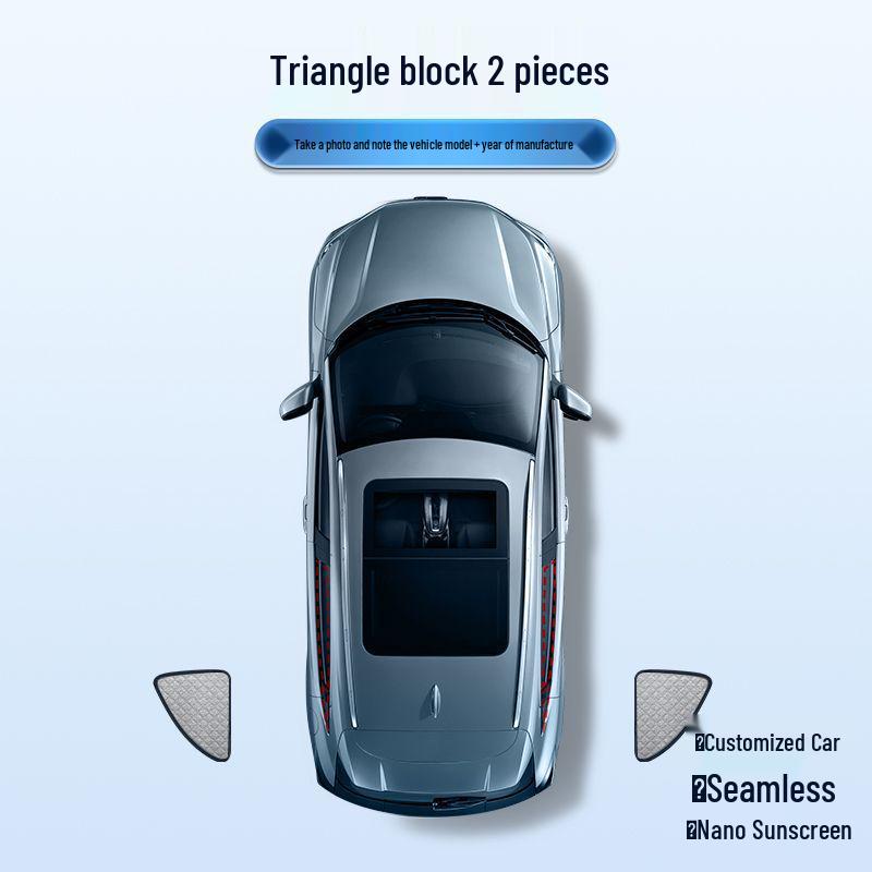 

Full Coverage Car Sunshade: Privacy, Heat Insulation, UV Protection, Blackout Windshield & Side Windows.