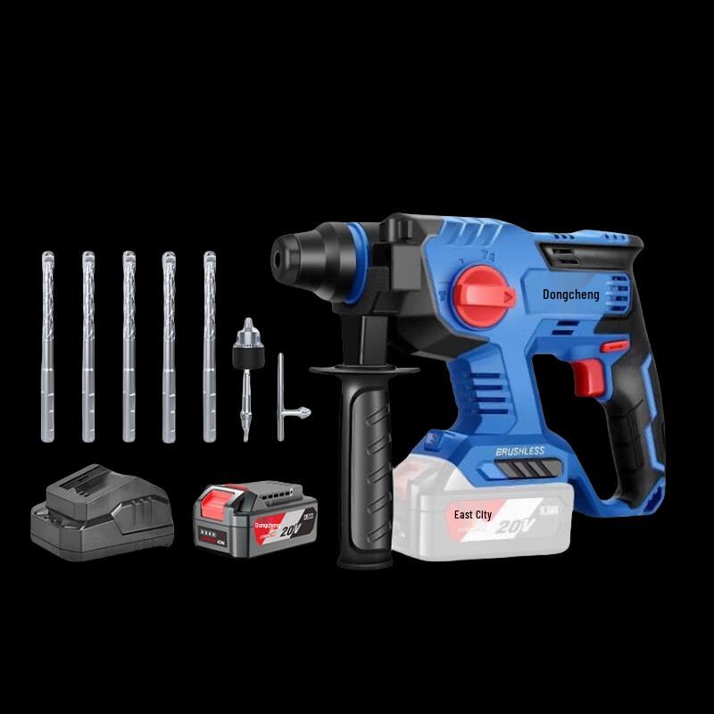 Dongcheng Cordless Brushless Rotary Hammer Impact Drill CN plug (adapter included)