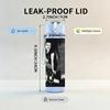 1PC Black Male Portrait A 750ml Sports Water Bottle Leakproof Straw Lid Outdoor Office Home