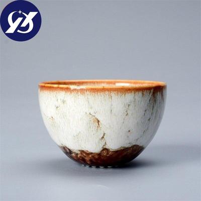 Seramik Fırın Değişimi Çay Fincanı Porselen Kung Fu Kahve Kupa Ev Çay Kase El Yapımı Temmoku Sır Su Bardağı Teaware El Sanatları