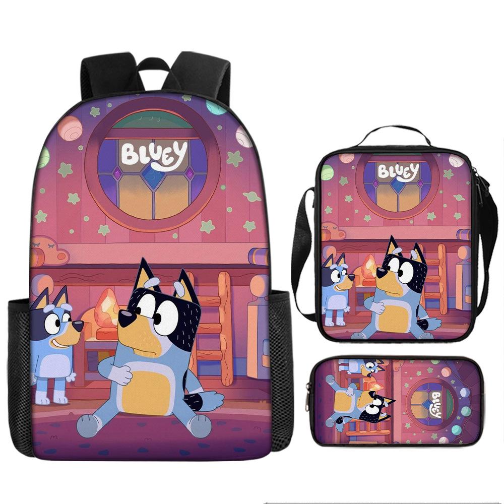 New Bloy Dog Cartoon Elementary School Bag Pencil Bag Pattern Diversified Backpack