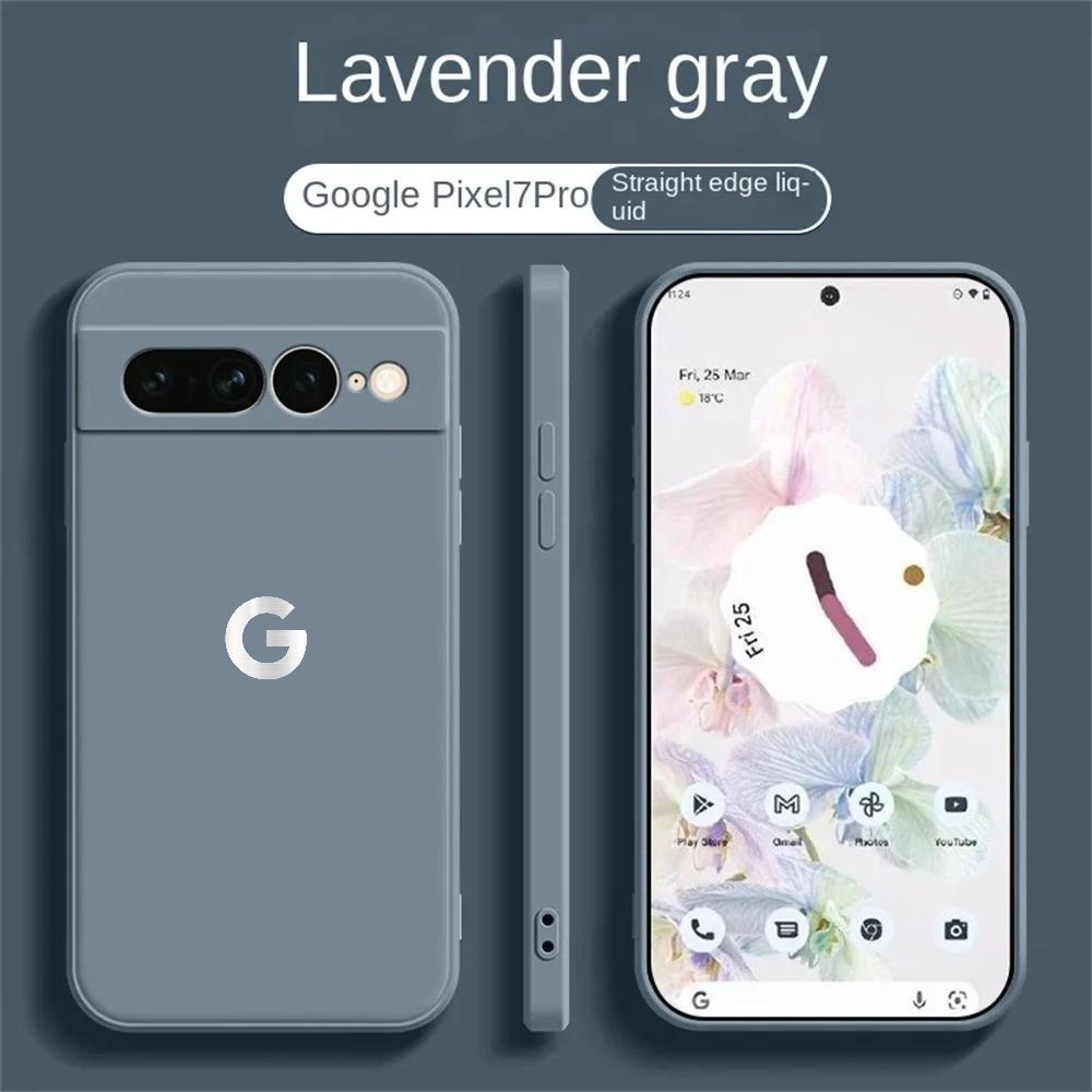 Ultra Slim Liquid Silicone Phone Case for Google Pixel 10 9 Pro XL 8 7 6 A Pro Wireless Charging Shockproof Protector Back Cover