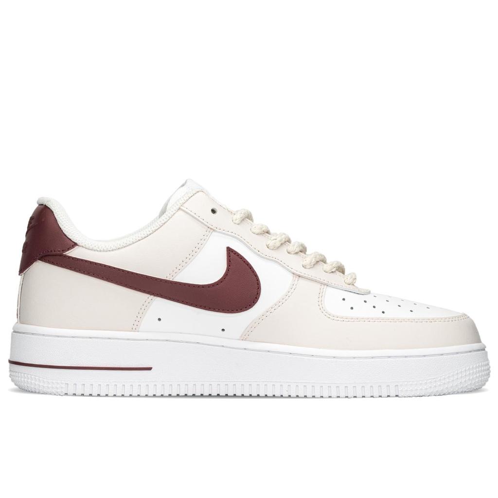Nike Air Force 1 Low top Skateboard Shoes Unisex Beige White Red CW2288-111(TeamA-)