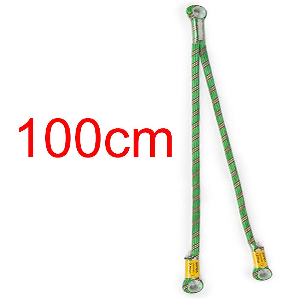 22kn Braided Prusik Cord Loop Sewn Eye To Eye Y V Shaped Rescue Fall Protection Safety Lanyard Protection Point