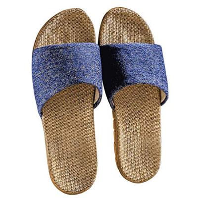VILAU Room Linen Indoor Sizes Shoes, Slippers, Spring/Summer Sandals, Lightweight, Blue, 42-43