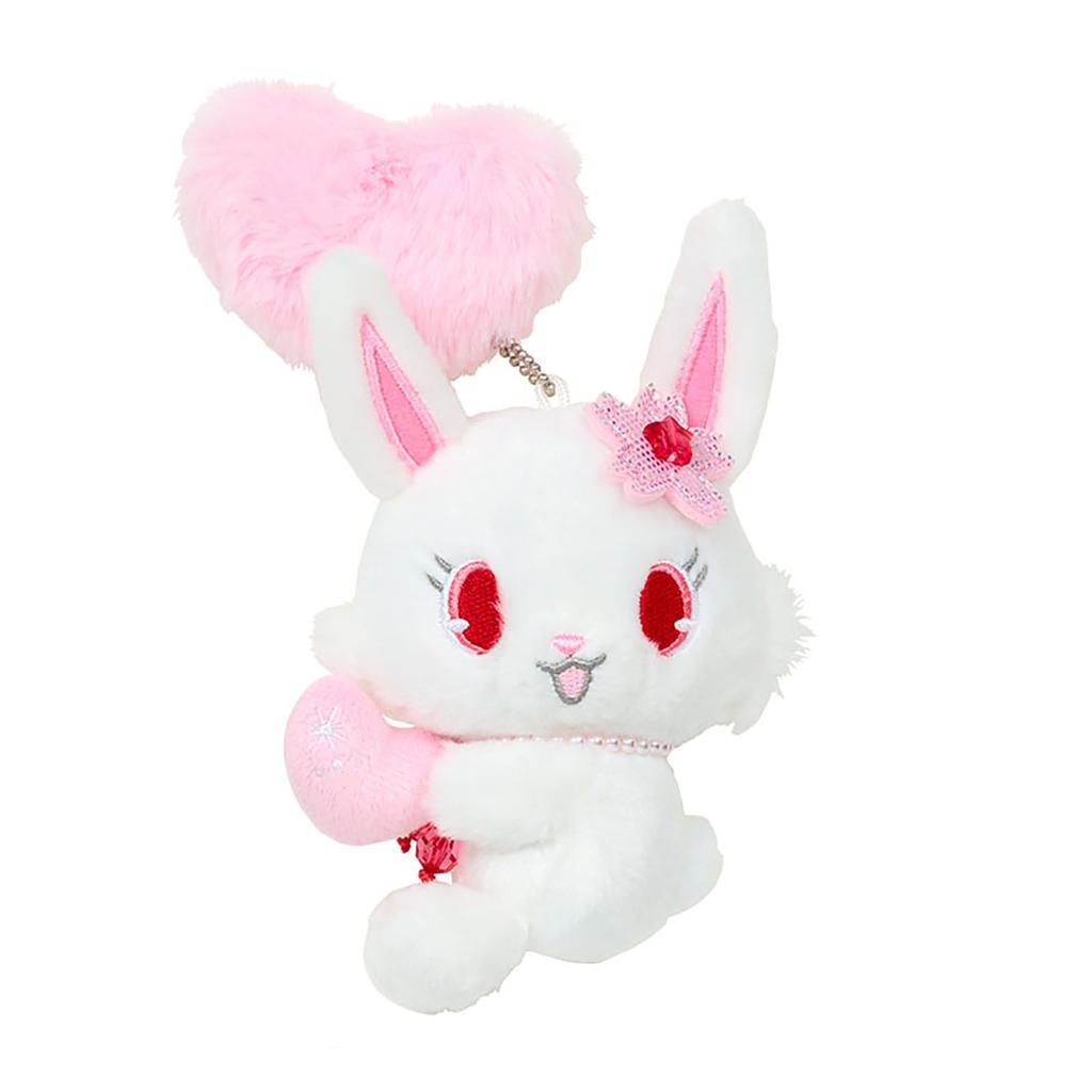 Sanrio Mascot Holder Fluffy Jewelpet 199711 (Heisei-born Character, Heart) (Ruby)