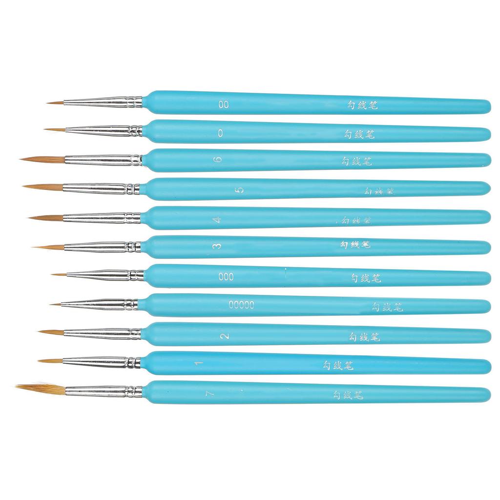 11Pcs Painting Tools Hook Line Pen Painting Brush Watercolor Pen for Students Art Lovers