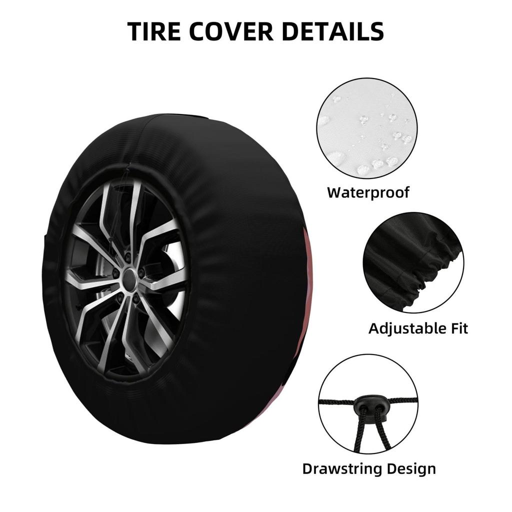 [§miyo] Spare Tire Cover for Cars, Compatible with 14, 15, 16, 17 Inches, Compatible