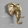 Home Decorate Wall Art Hook Resin Simulation Animal Head Craft Storage Hanger for Clothes Keychain Hat Room Decoration Accessori