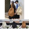Simple Solid Color Letter Decoration Large Capacity Student Backpack For Teen Students