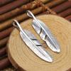 S925 Sterling Silver Jewelry Retro Thai Silver Handmade Feather Flying Eagle Men and Women Simple Pendant