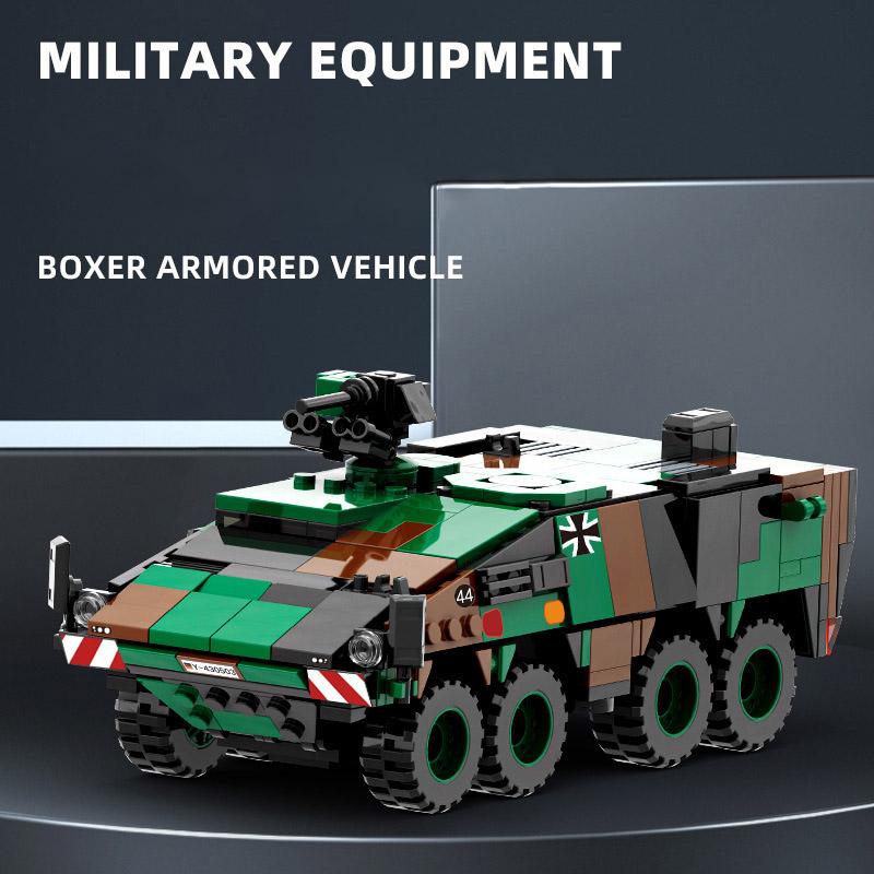 Blocuri de construcție Vehicul blindat DANA-M2 M142 HIMARS Boxer din Al Doilea Război Mondial Militare DIY VPK-7829 BTR-4 Tanc IFV Cărămizi Jucării Cadouri de Crăciun