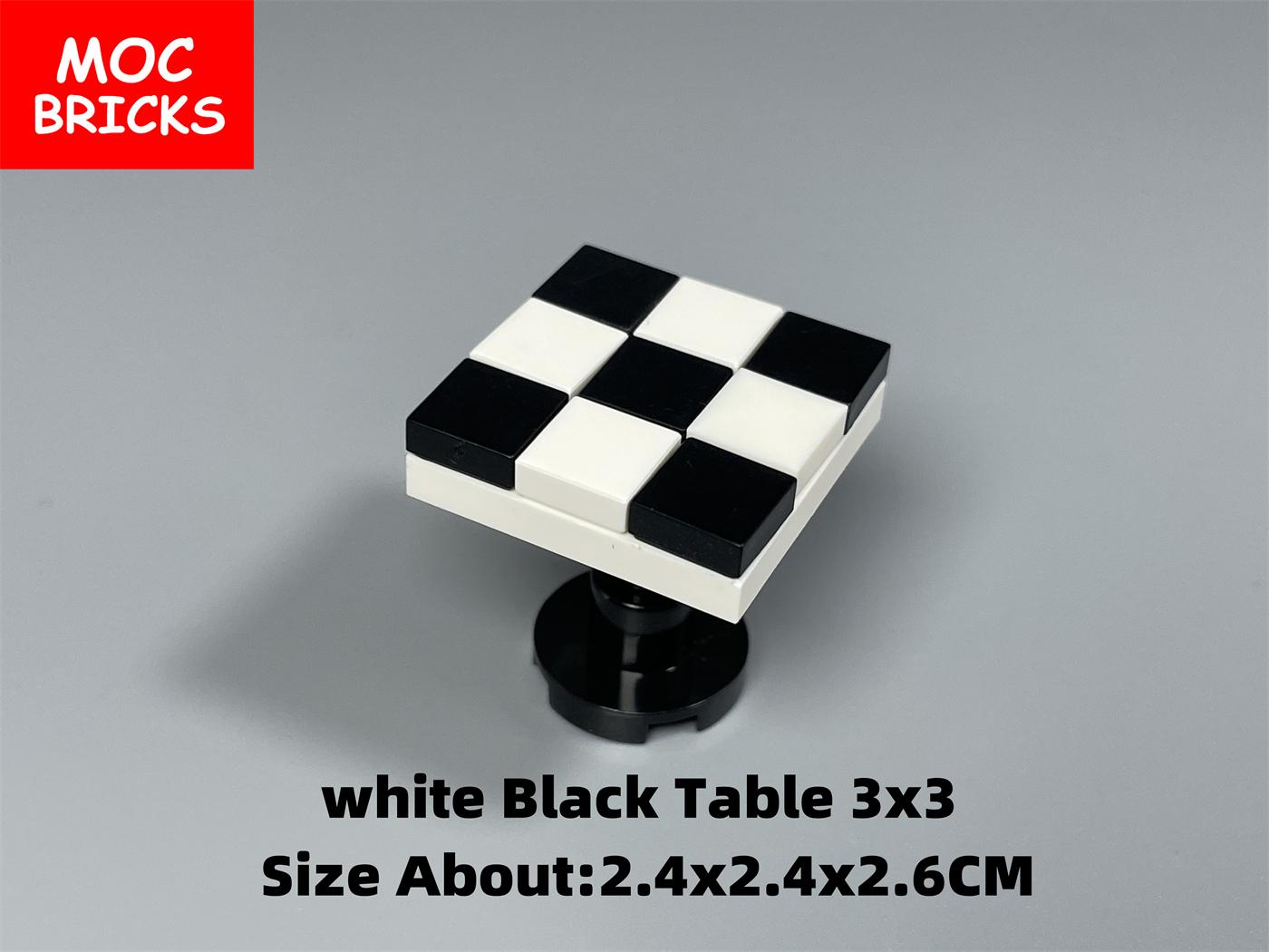 

Мини-статуя MOC из кубиков Шахматный стол Настольная игра 4x4 3x3 Шахматная фигура Развивающие конструкторы Игрушки Частицы Детские куклы Дети