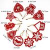 Cross Stitch 5D Diamond Painting Christmas Tree Pendant Special Shape Rhinestones Xmas Ornament