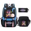 KPop Demon Hunters Korean version of student school bag children's backpack pencil bag set