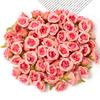 10/40Pcs Rose Artificial Flowers 2CM Fake Flowers Home Room Decor Garden Wedding Decoration DIY Scrapbook Garland Gift Accessory
