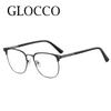 Anti- Blue light Men's Metallic Reading Eyeglasses Big Frames Readers Magnifier Presbyopia Lenses Eyewear Men's Near Vision Eyeglasses