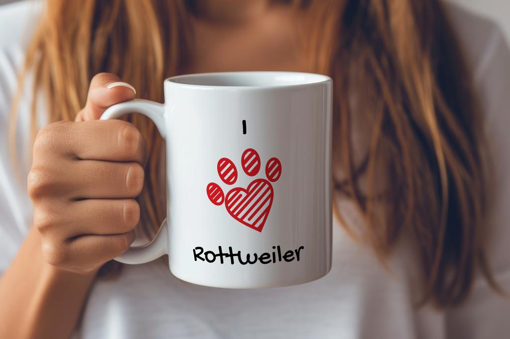 Rottweiler, Rott, Rottie - cup with a dog, cute cup with graphics, a gift with your photo from the Art-Dog brand