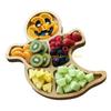 92MF Dekoratives Holz-Halloween-Tablett für Käse-Fingerfood-Party
