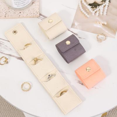 4 Compartments Jewelry Storage Bag Portable Mini Jewelry Bag Earrings Necklace Ring Organizer Bag Travel Jewelry Storage Case