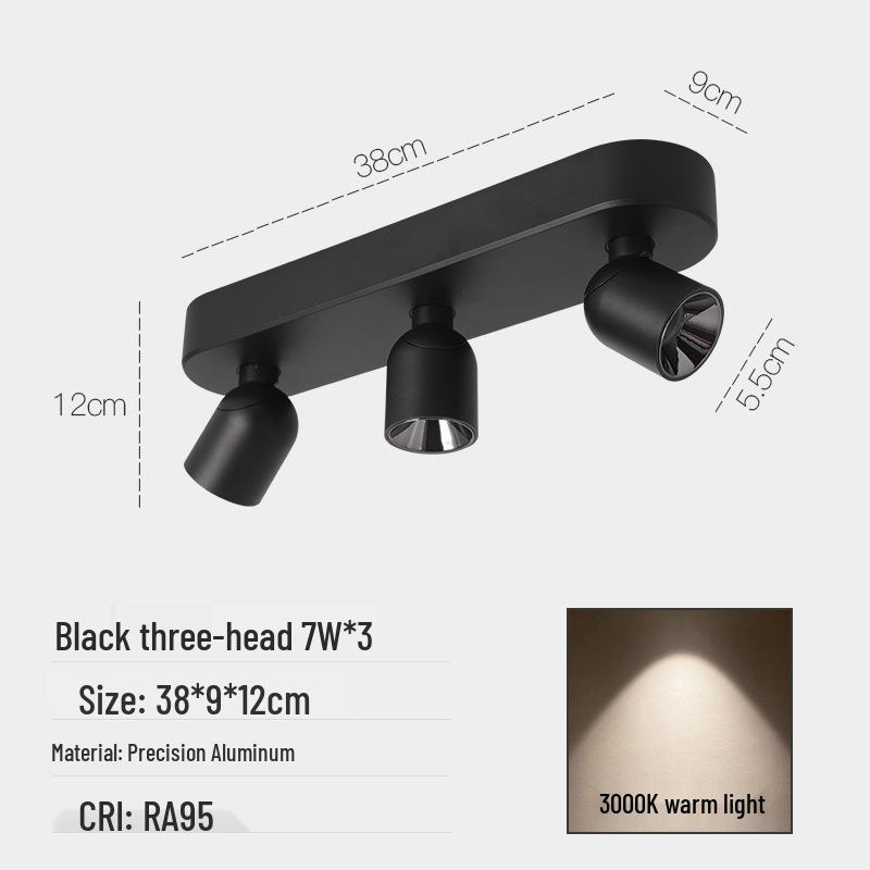 Adjustable Anti-Glare Folding Ceiling Spotlight with High Color Rendering for Household or Picture Lighting