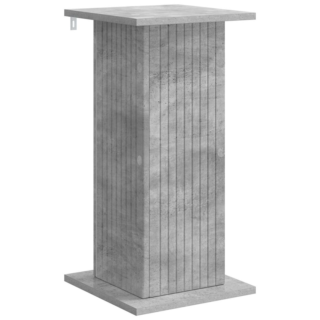 Plant Stand Concrete Grey 30.5 x 30 x 60.5 cm Engineered Wood